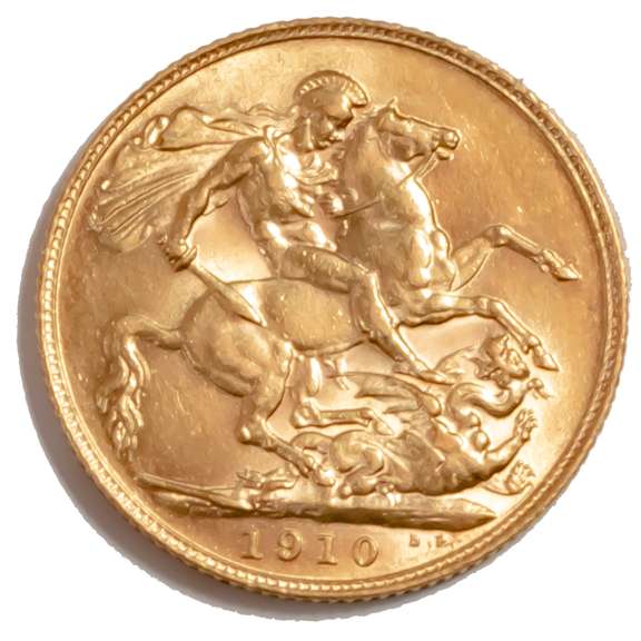 1910 Unc Edward VII British Sovereign