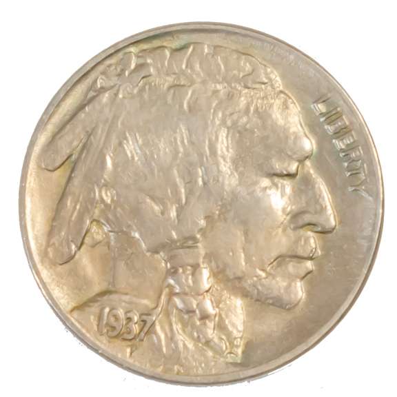 Very Very Very Near Unc / Unc 1937 D 3 Legged Buffalo Nickel