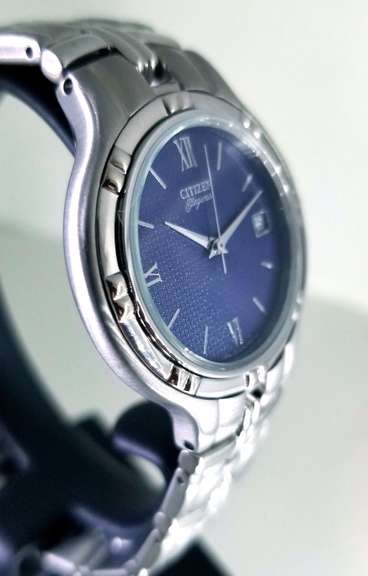 CITIZEN MENS WATCH STAINLESS STEEL BLUE DIAL DRESS WATCH