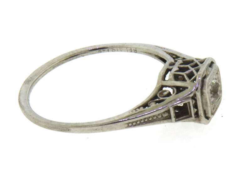 Vintage 18kt Old Mine Cut Diamond Ring