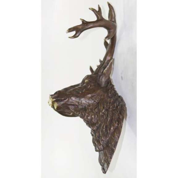 Wall Mount Deer - Buck Bronze Sculpture