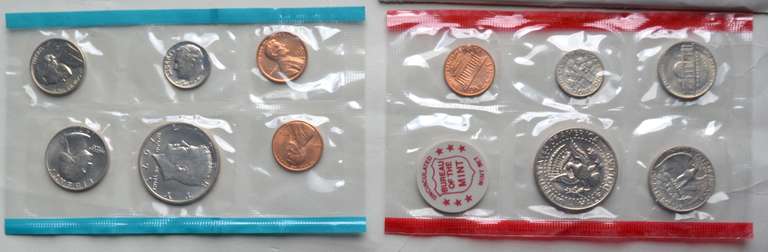 2 Each 2 Each US Mint Set Lot 1971-2 1975-1981