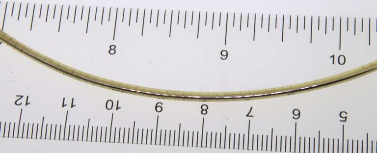 Gorgeous Yellow Gold Omega Necklace