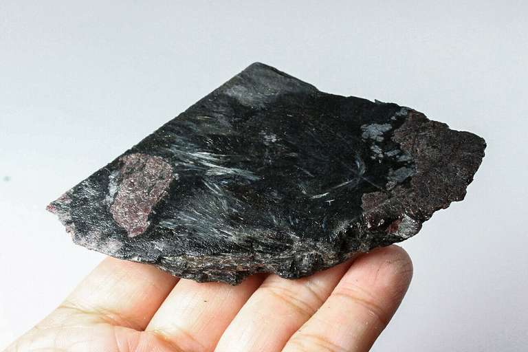 Huge 437ct uncut Firework Jasper with Garnet