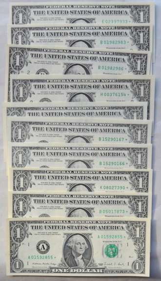 7 Various Different FRN  CH CU Star Notes