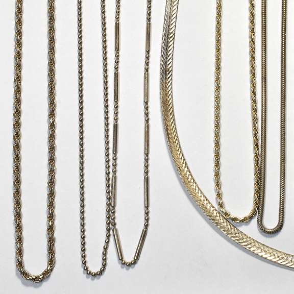 Diverse Group of 11 Sterling Necklaces