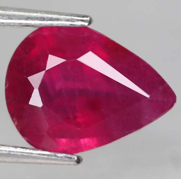 Stunning 2.03ct pear cut imperial red Ruby