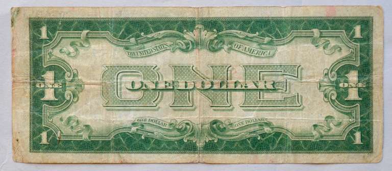 Star $1 Funnyback 1928 A  Silver Certificate