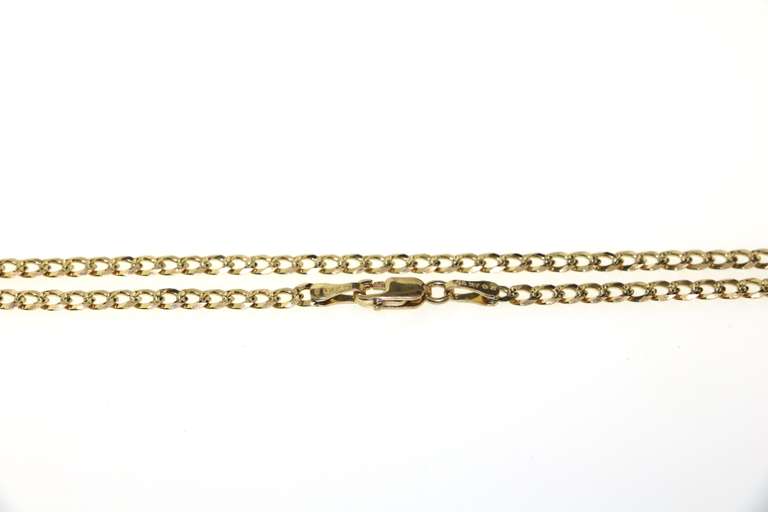 Gentle 14kt Yellow Gold Curb Chain Necklace