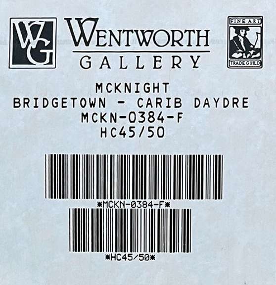Thomas McKnight Hand Signed Serigraph, Bridgetown