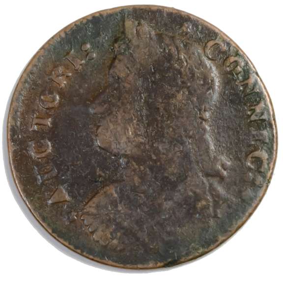 1787 Connecticut Cent M 33.7  Rarity 2