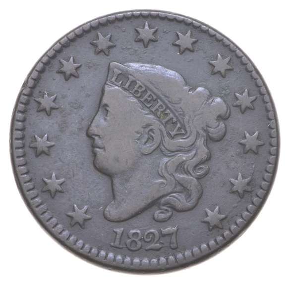 1827 Matron Head Large Cent