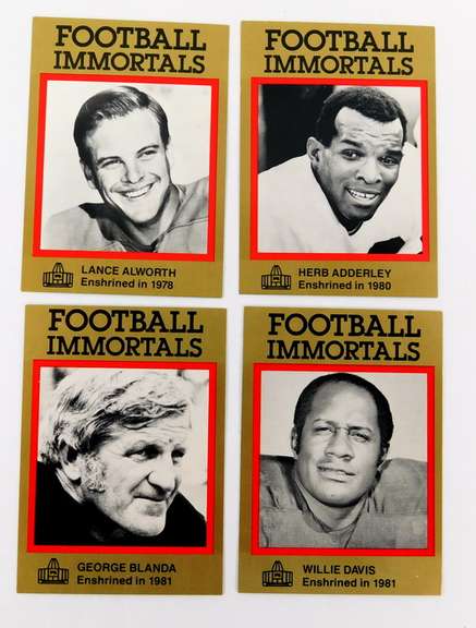 4 Football Immortals Football Cards