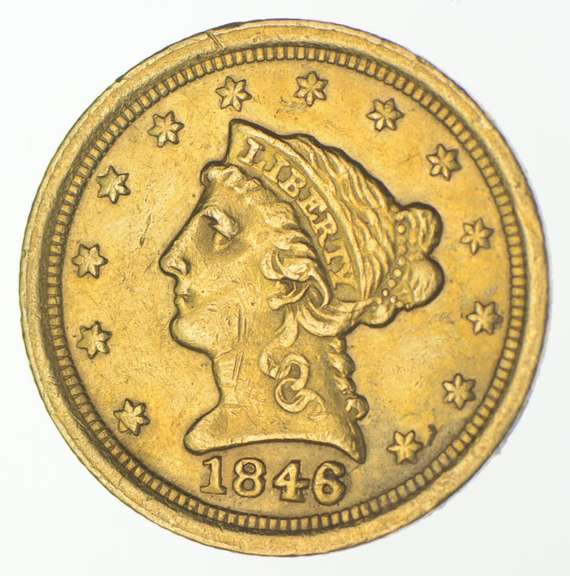 1846-O $2.50 Liberty Head Gold Quarter Eagle