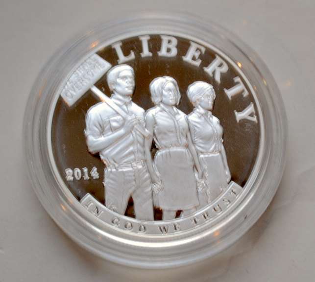 2014 Civil Rights Act of 1964 Proof Silver Dollar.