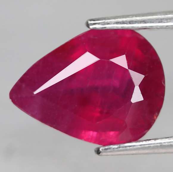 Stunning 2.03ct pear cut imperial red Ruby