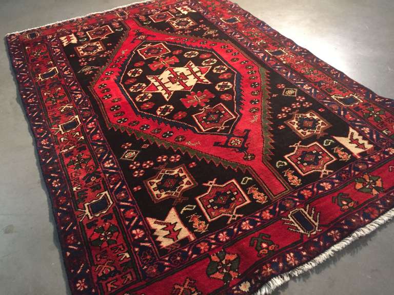 CLASSIC HAMEDAN PERSIAN RUG 5x7
