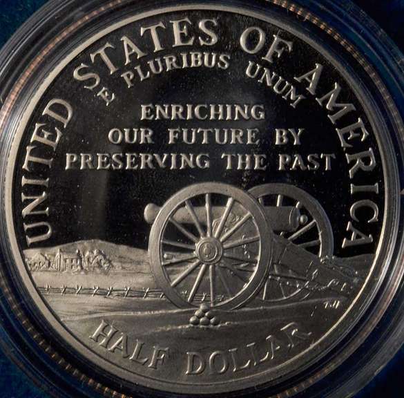 1995 United States Mint Civil War Battlefield 3 Coin Set. OGP.
