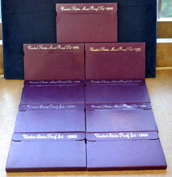 United States Mint Proof Sets 1985-1993