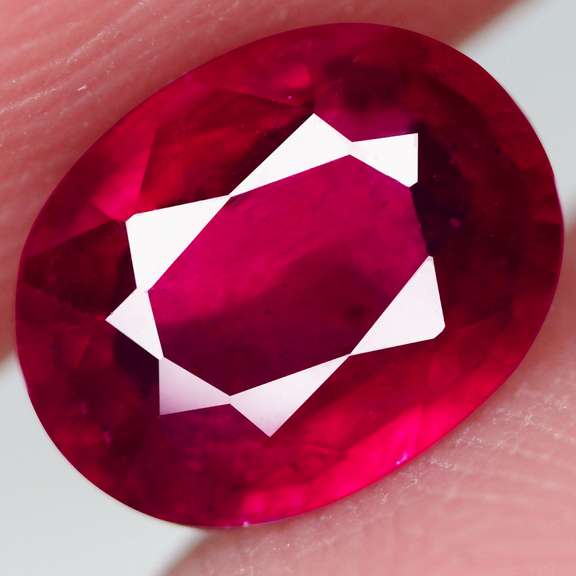 Glistening 2.41ct blood red Ruby