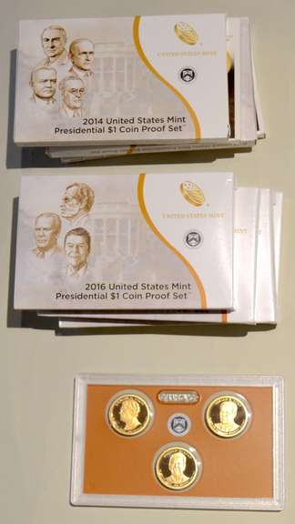 2 Each 2013-2016  Presidential Dollar Sets