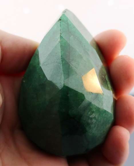 Huge! 925.5ct forest green Emerald