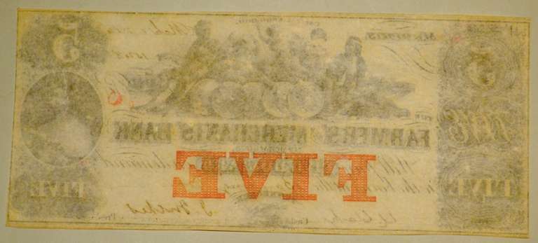 $ 5 Farmers & Merchants Bank Memphis Tenn