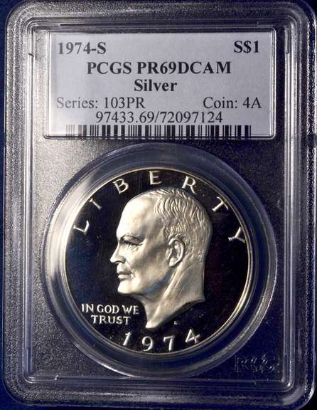 1974-S PCGS PR69DCAM Silver.