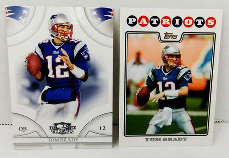 2 Tom Brady 2008 Football Cards