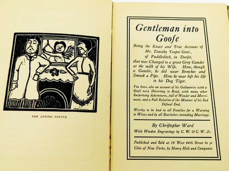 Gentleman Into Goofe Antique Book, 1st Edition