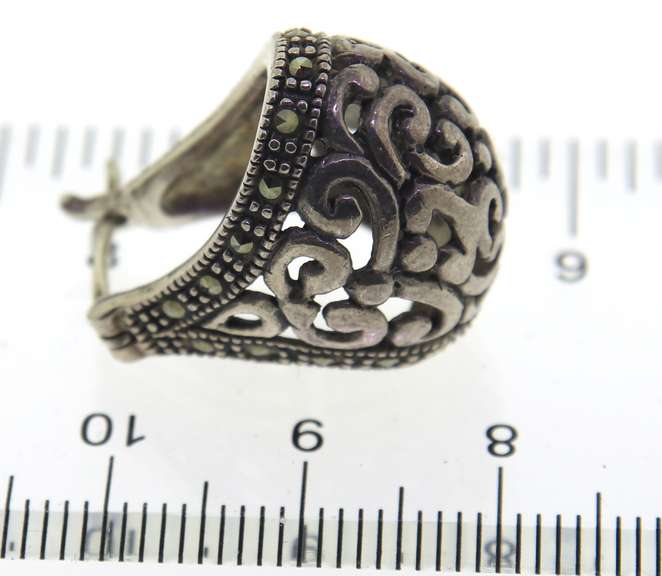 Sterling Silver Marcasite Earrings