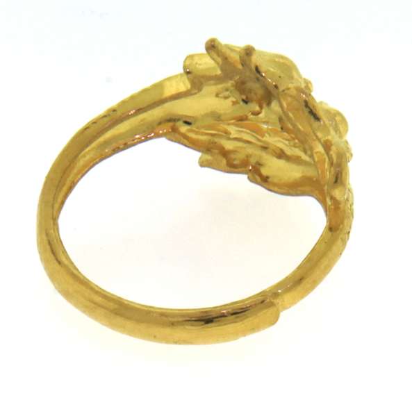Handsome 24kt Yellow Gold Dragon Ring