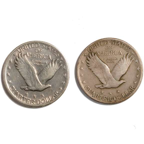 1918 P &S Standing Liberty Quarters
