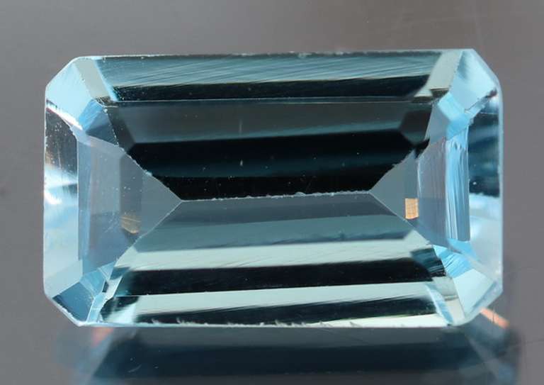 Amazing 3.75ct emerald cut sky blue Topaz