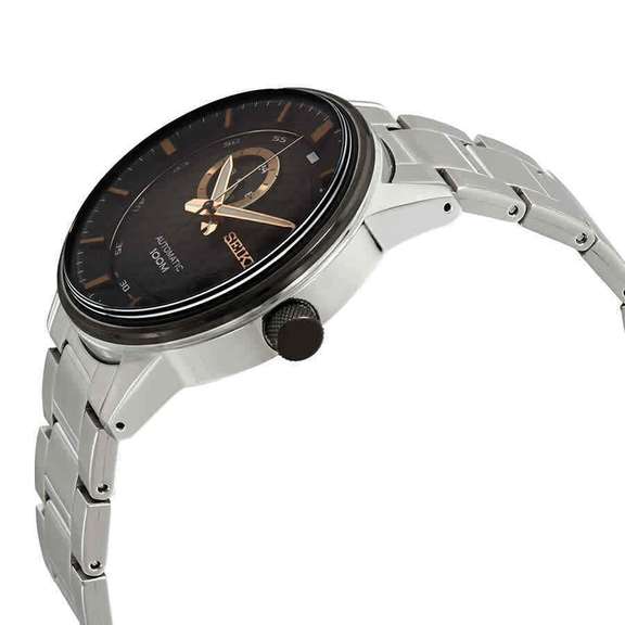 Seiko, Automatic Black Dial Stainless Steel, New In Box.