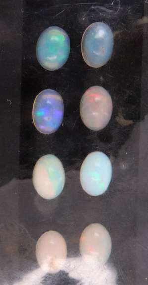 Beautiful Group of 10 Oval Cut Ethiopian Opals
