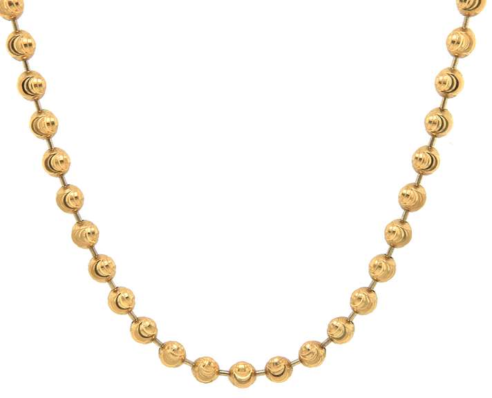 Sterling silver gold plated BEAD chain