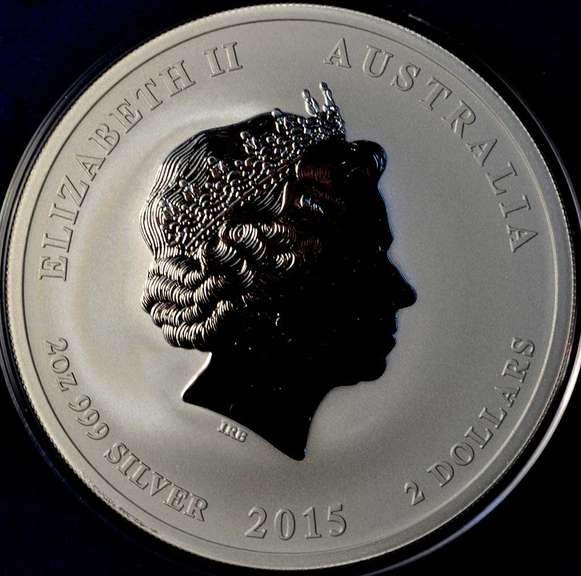 2015 Australia $2 2oz .999 Silver Year Of The Goat.