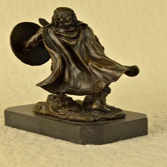 Warrior with Sword Bronze Sculpture