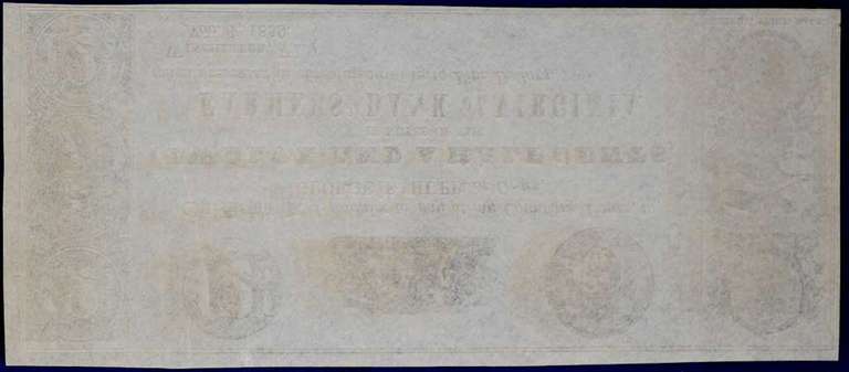 November 1st 1839 Farmers Bank Of Virginia, Winchester 12 1/2 Cents. Uncirculated.