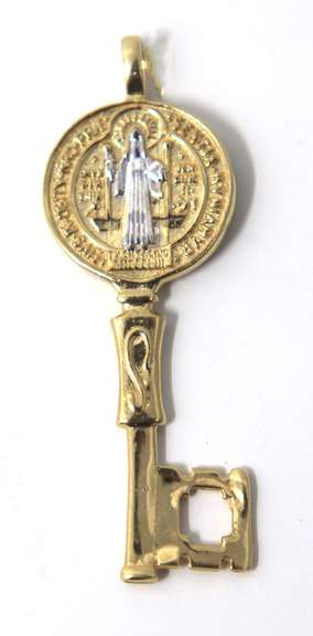 San Benito Key Religious Pendant