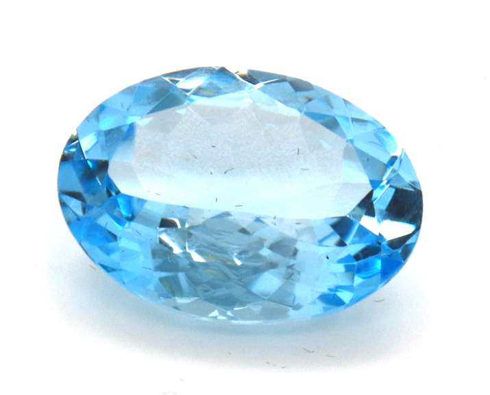 Wonderful 23.33ct Oval Cut Blue Topaz Gemstone