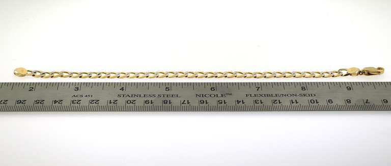 Always Fashionable Curb Link Bracelet in 14kt Yellow Gold