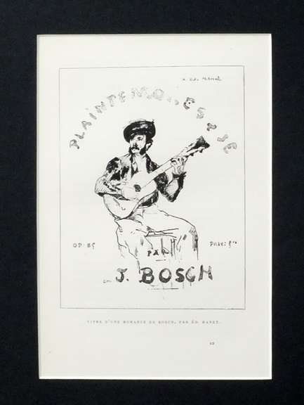 Very Rare Manet Heliograph