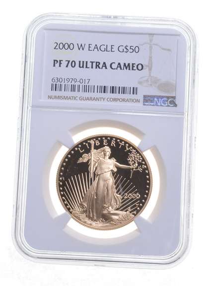 PF70 UCAM 2000-W $50 American Gold Eagle - Graded NGC