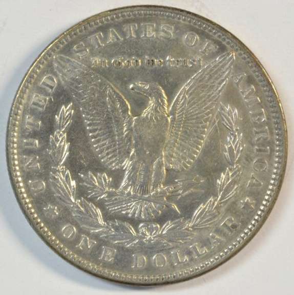 Needle-sharp 1893-P Morgan Silver Dollar. Rare key date