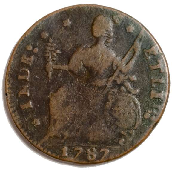 1787 Connecticut Cent M 33.7  Rarity 2