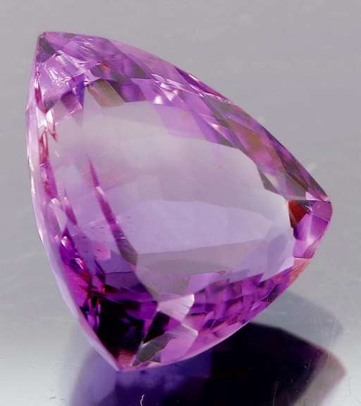 Glittering 11.63ct trillion cut Bolivian Amethyst
