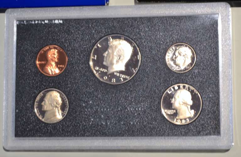 1983- 1993 US Proof Sets.