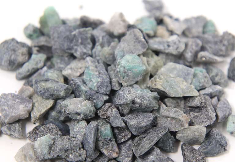 Bag of Emerald Gemstones